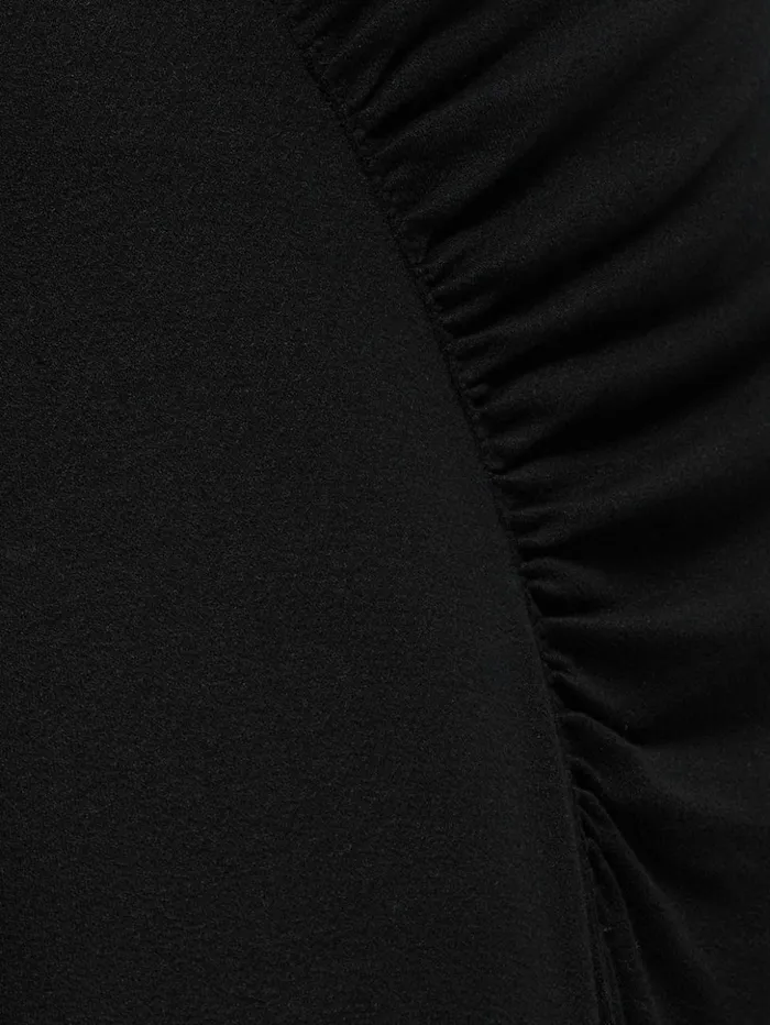 Jigsaw Jersey Ruched Skirt Black Women Skirts