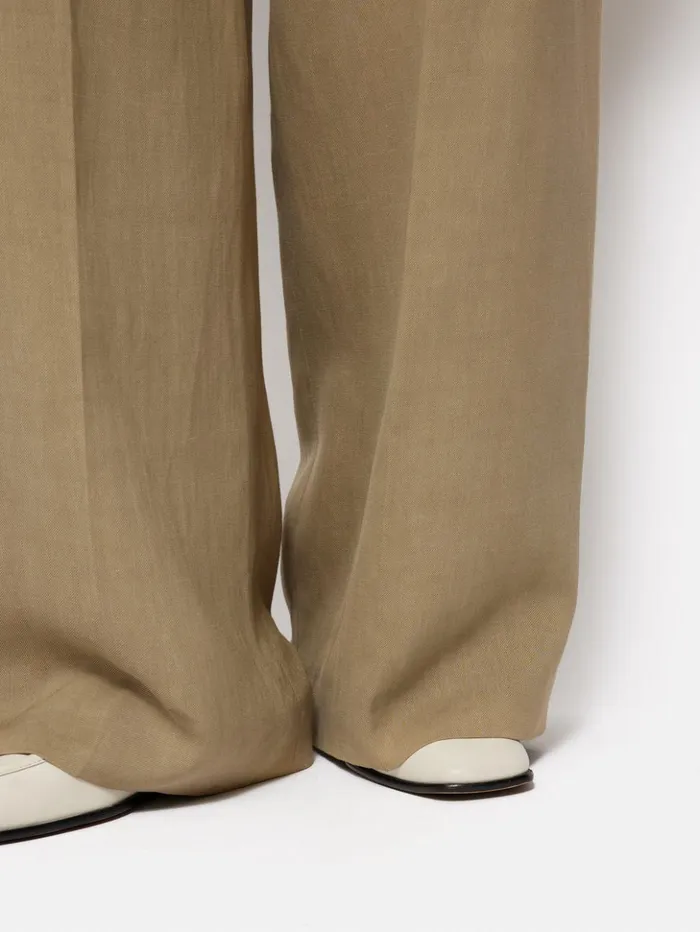Jigsaw Kemp Italian Linen Trouser Sand Women Trousers