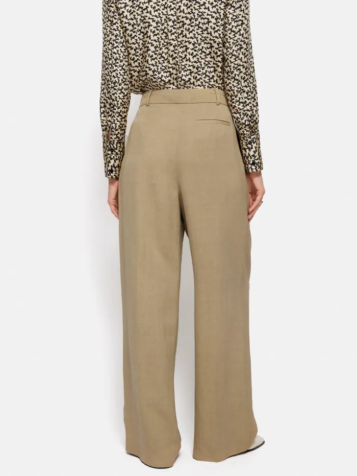 Jigsaw Kemp Italian Linen Trouser Sand Women Trousers