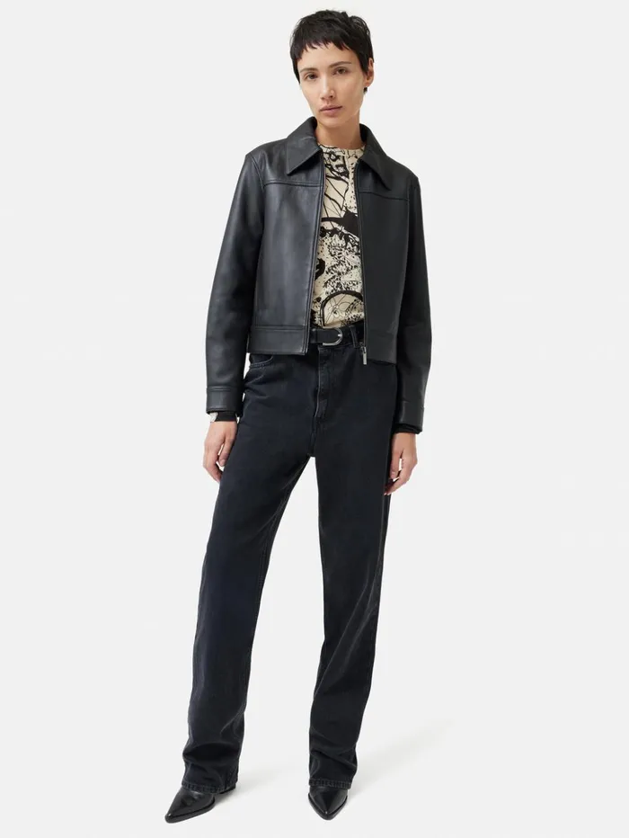 Jigsaw Kings and Queens Long Sleeve Top Monochrome Women Shirts and Tops