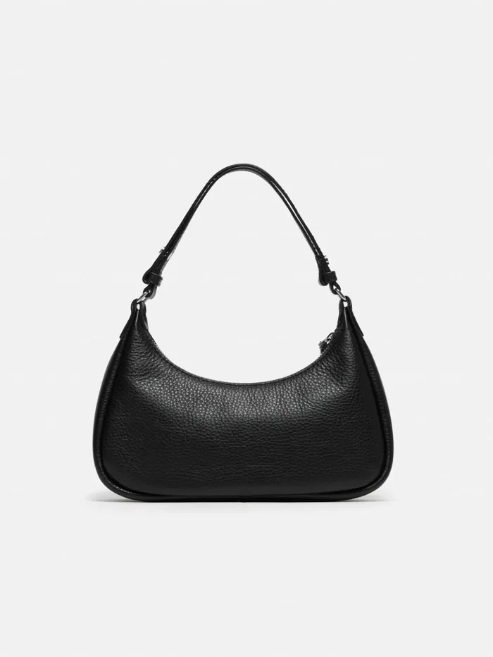 Jigsaw Leather Crescent Bag Small Black Women Leather