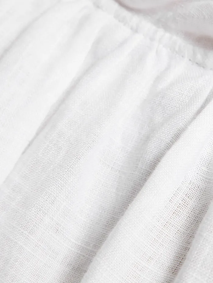 Jigsaw Light Linen Shell Top White Women Shirts and Tops