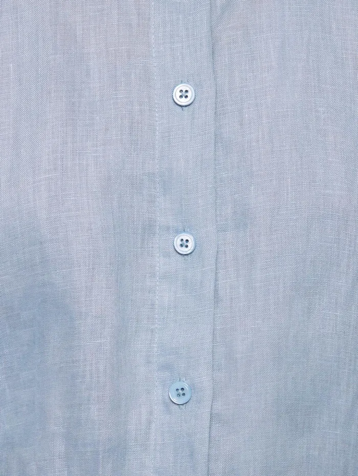 Jigsaw Linen Casual Shirt Blue Women Shirts and Tops