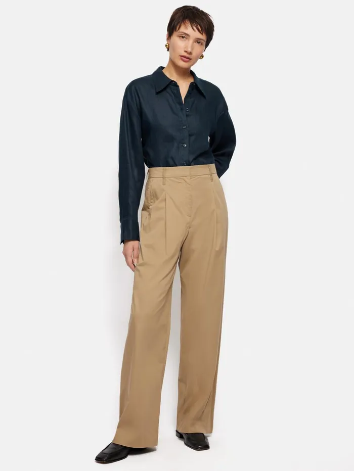 Jigsaw Linen Casual Shirt Navy Women Shirts and Tops