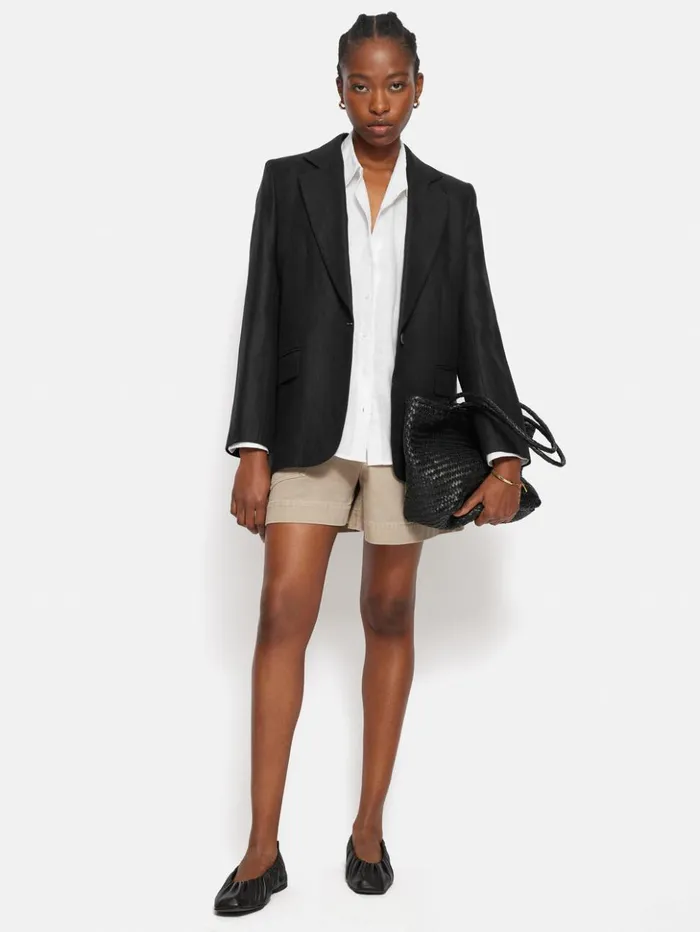 Jigsaw Linen Casual Shirt White Women Shirts and Tops