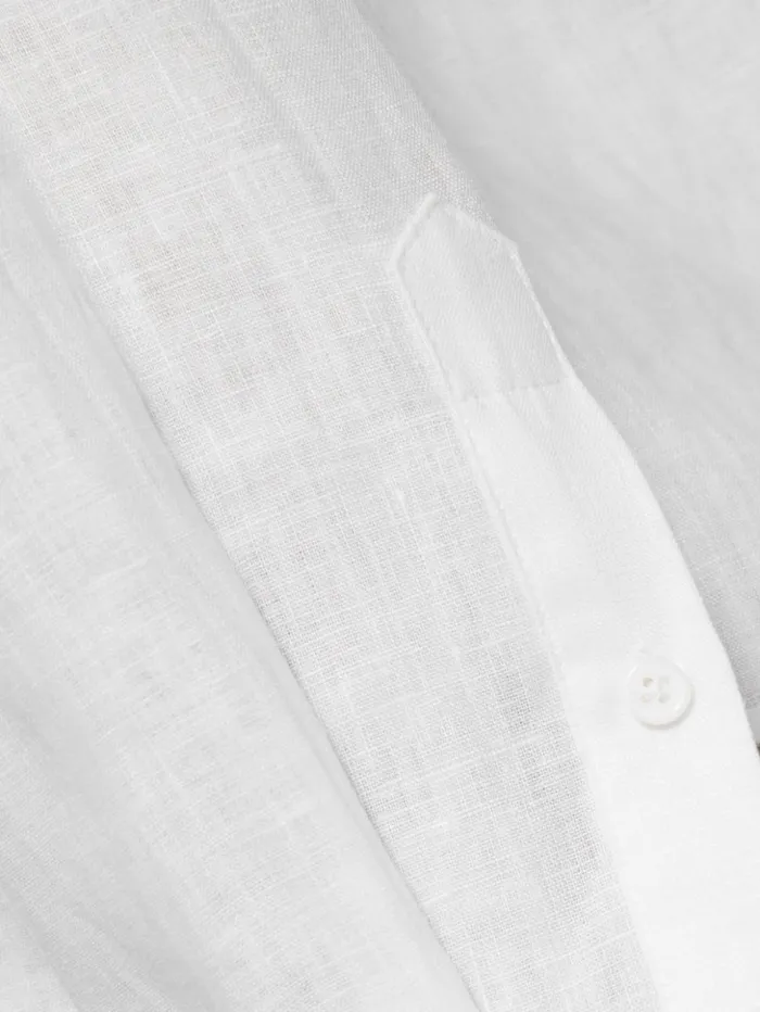 Jigsaw Linen Casual Shirt White Women Shirts and Tops