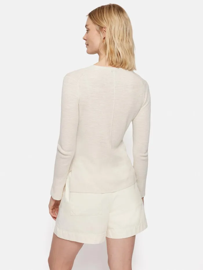 Jigsaw Linen Cotton Cardigan Ivory Women Knitwear and Cashmere