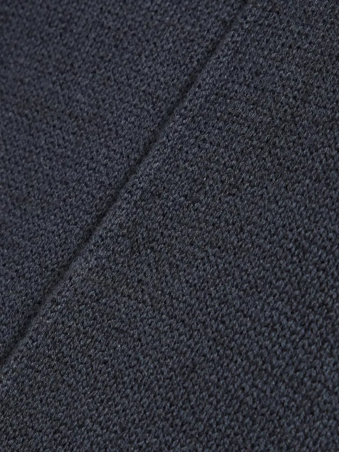 Jigsaw Linen Cotton Knitted Dress Navy Women Dresses and Jumpsuits
