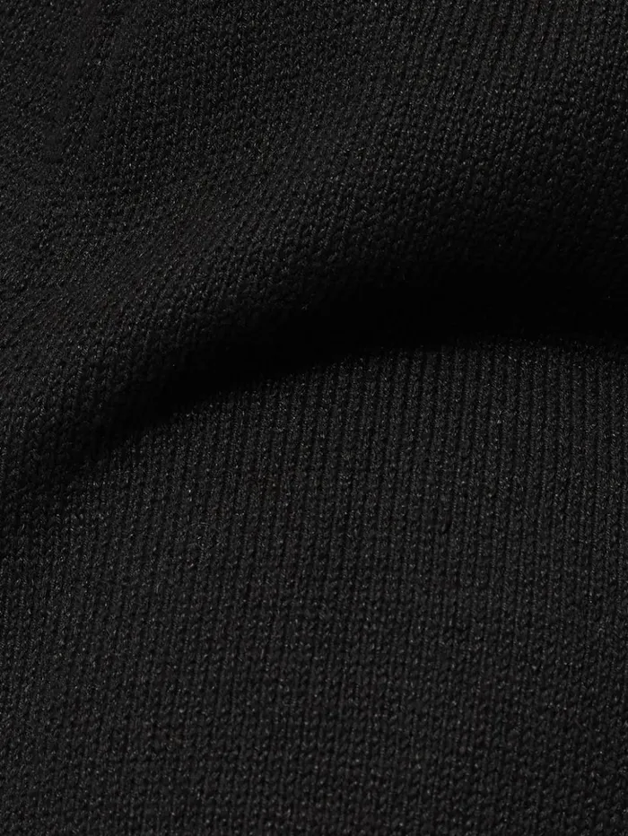 Jigsaw Linen Cotton Knitted Tunic Black Women Knitwear and Cashmere