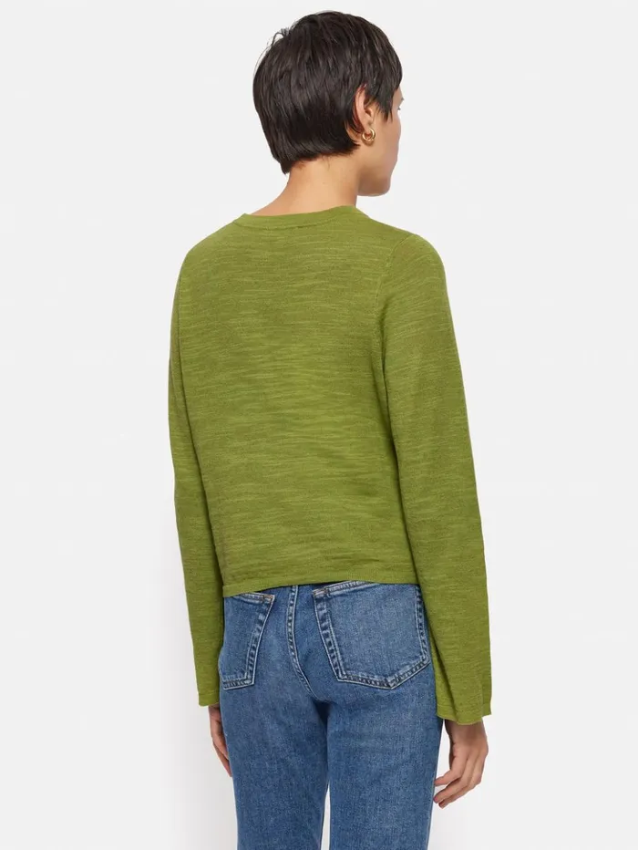 Jigsaw Linen Cotton Tie Top Green Women Shirts and Tops