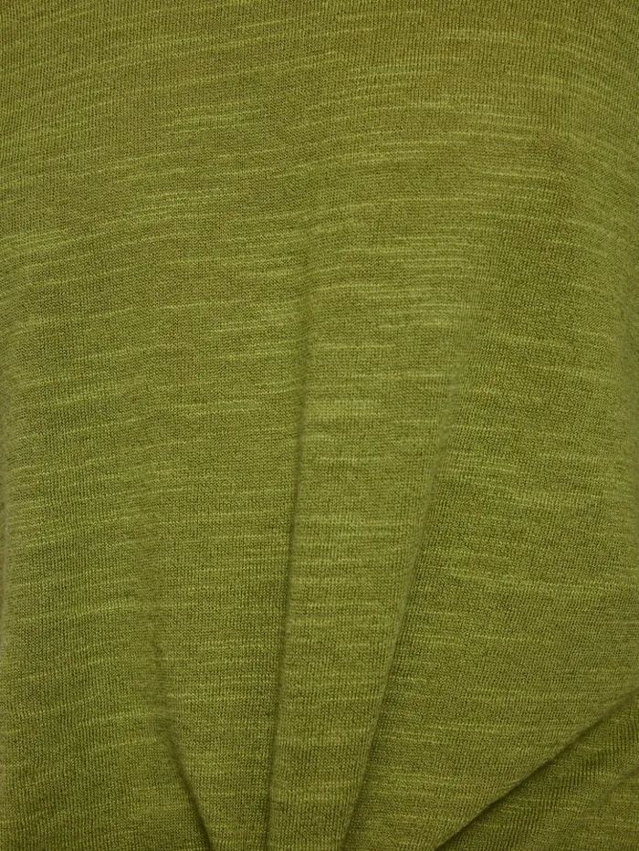 Jigsaw Linen Cotton Tie Top Green Women Shirts and Tops