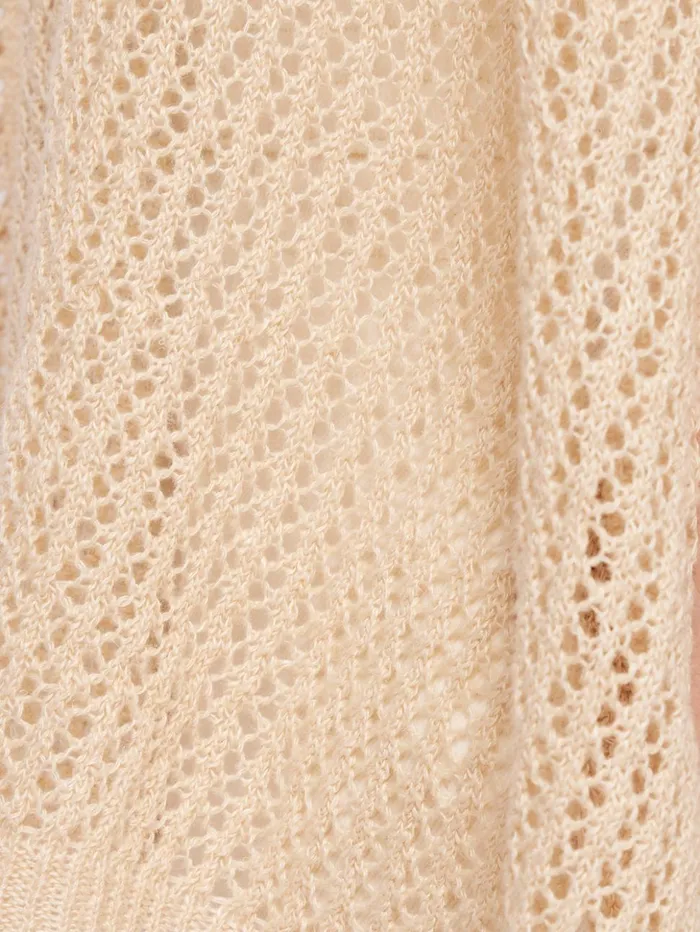 Jigsaw Linen Poncho Cream Women Ponchos and Scarves