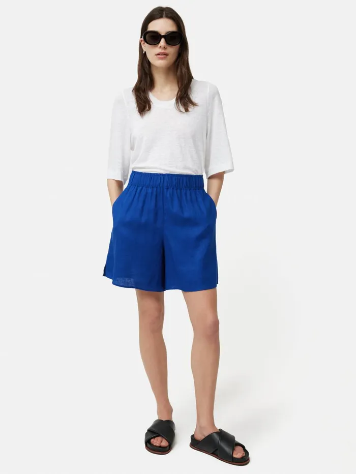 Jigsaw Linen Short Blue Women Coords