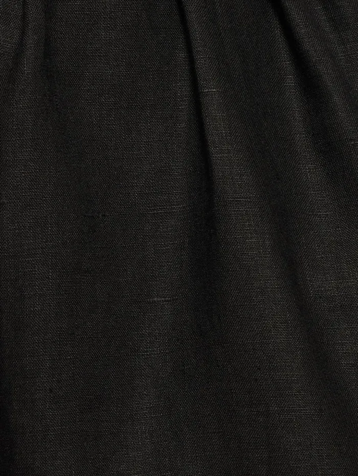 Jigsaw Linen Sleeveless Jumpsuit Black Women Dresses and Jumpsuits