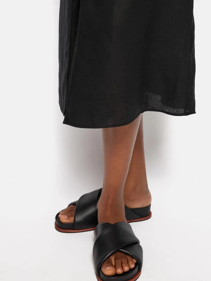 Jigsaw Linen Sundress Black Women Dresses and Jumpsuits