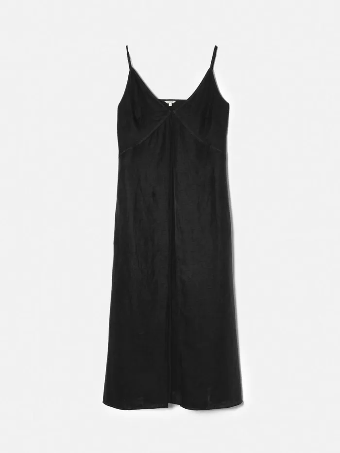 Jigsaw Linen Sundress Black Women Dresses and Jumpsuits