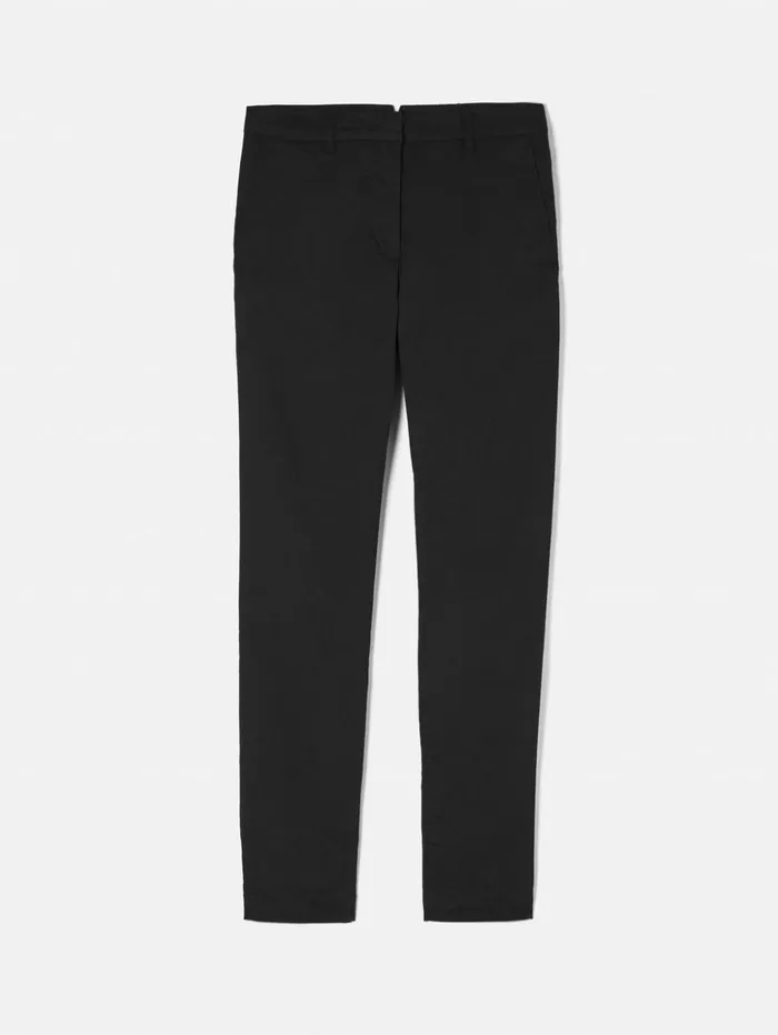 Jigsaw Marden Cotton Chino Black Women Trousers