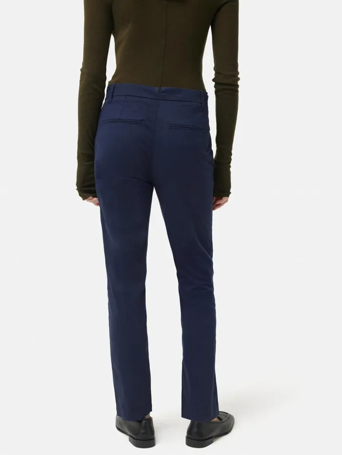 Jigsaw Marden Cotton Chino Indigo Indigo Women Trousers