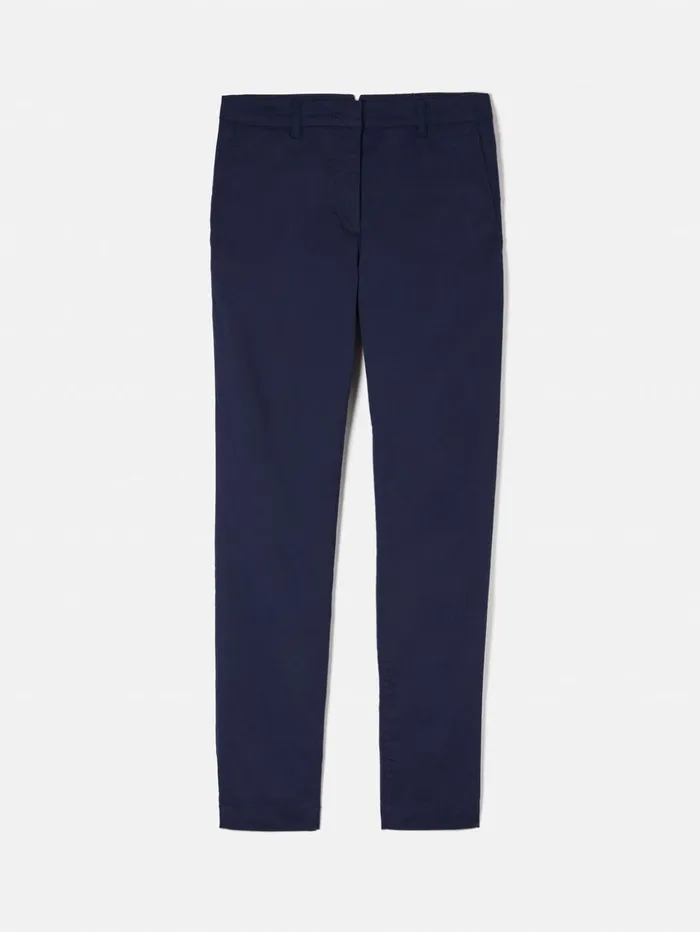 Jigsaw Marden Cotton Chino Indigo Indigo Women Trousers