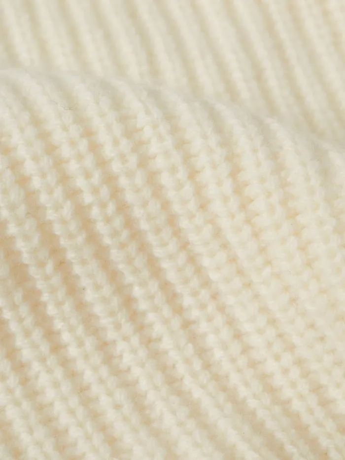 Jigsaw Merino Fishermans Rib Jumper Cream Women Knitwear and Cashmere
