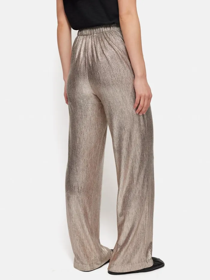 Jigsaw Metallic Flowing Trousers Gold Women Coords