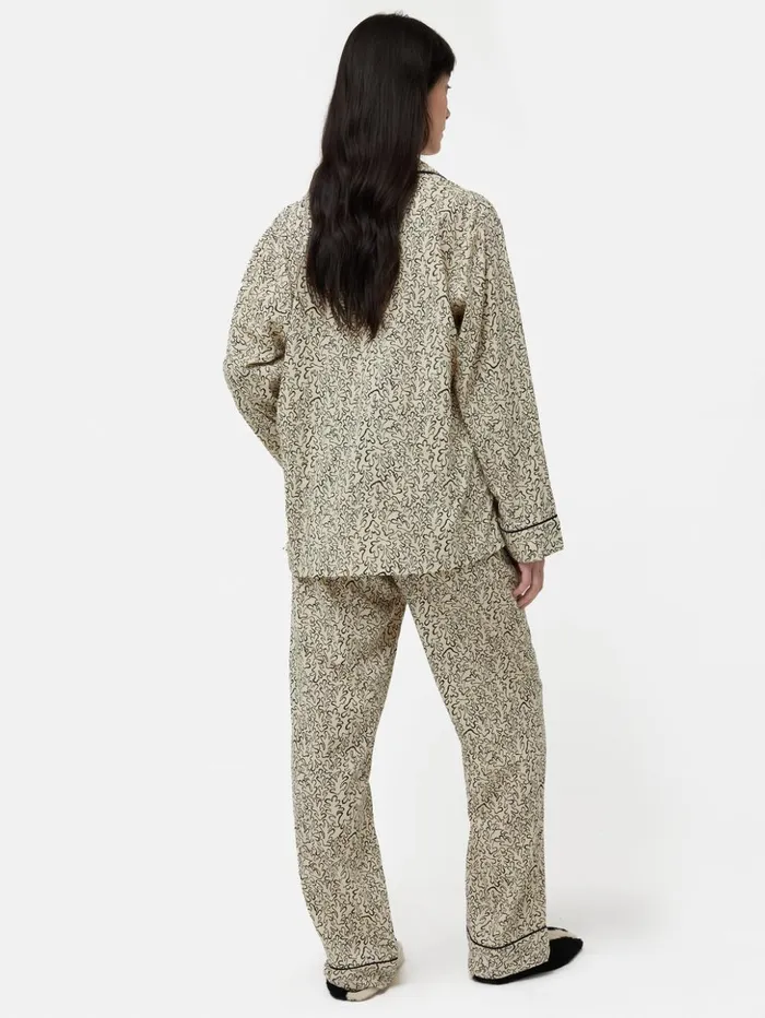 Jigsaw Mini Hydra Coral Pyjama Cream Women Pyjamas
