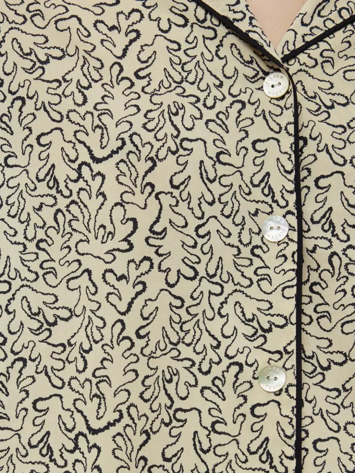Jigsaw Mini Hydra Coral Pyjama Cream Women Pyjamas