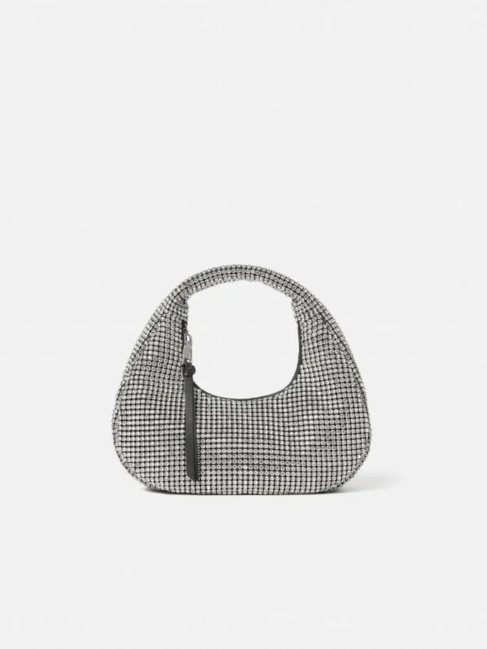 Jigsaw Mini Tay Crystal Bag Silver Women Bags