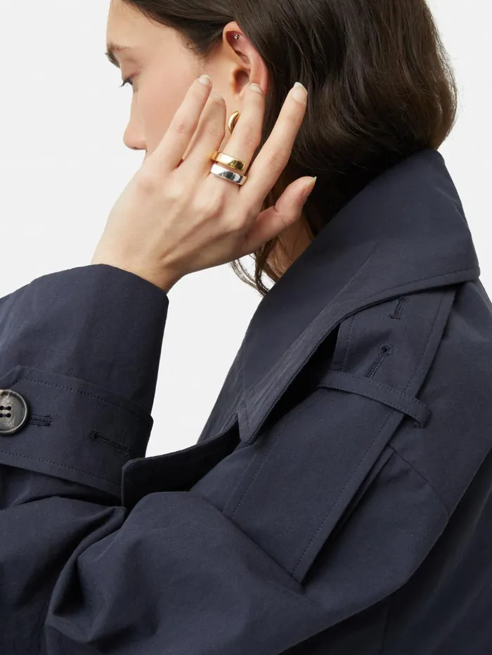 Jigsaw Mixed Metal Wrap Ring Multi Women Jewellery