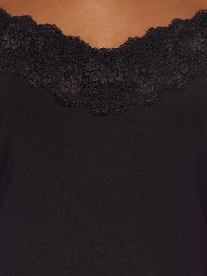Jigsaw Modal Lace Vest Raisin Women Shirts and Tops