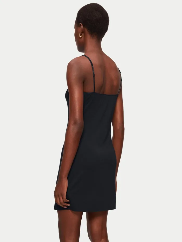 Jigsaw Modal Slip Dress Black Women Dresses and Jumpsuits