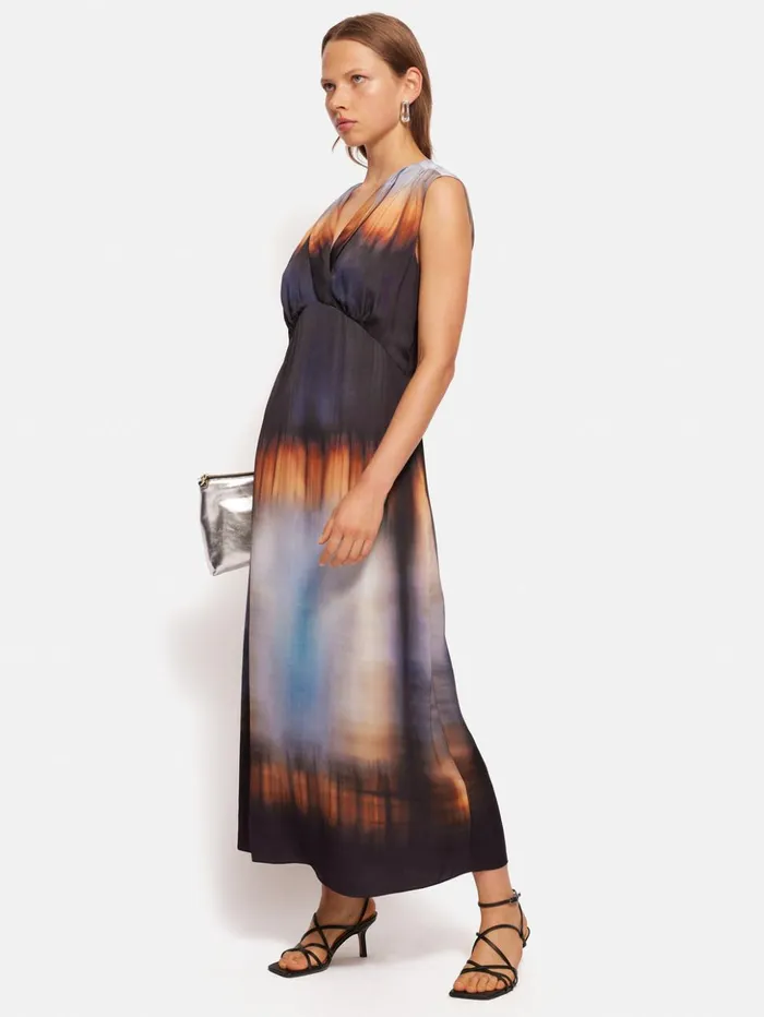 Jigsaw Modern Tie Dye Dress Multi Women Dresses and Jumpsuits