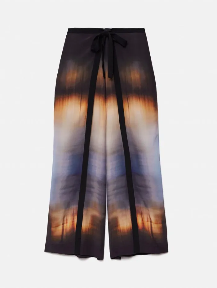 Jigsaw Modern Tie Dye Palazzo Multi Women Trousers