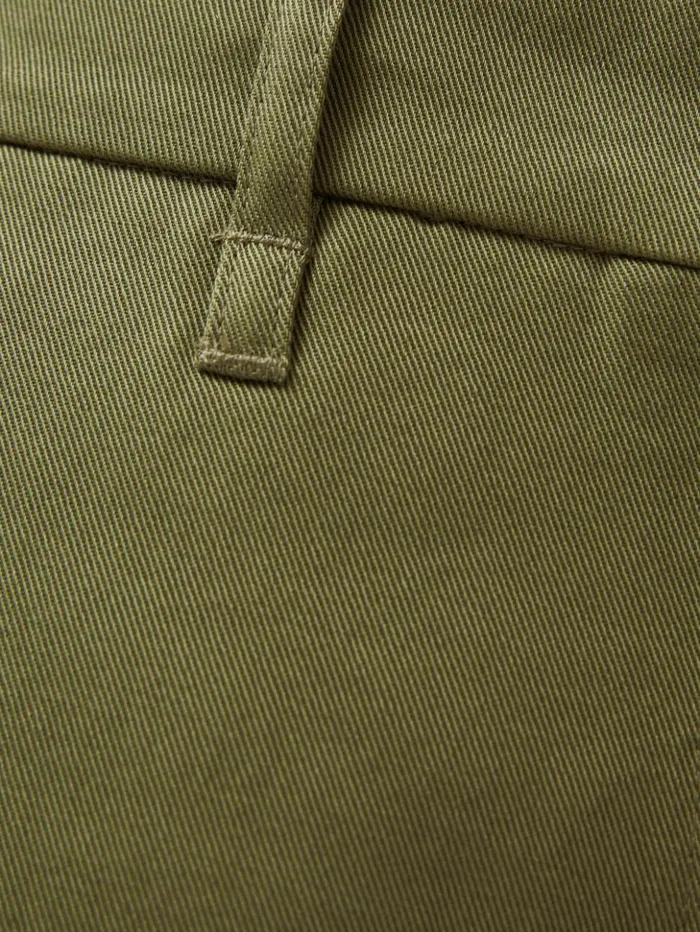 Jigsaw Nevis Cotton Chino Green Women Trousers
