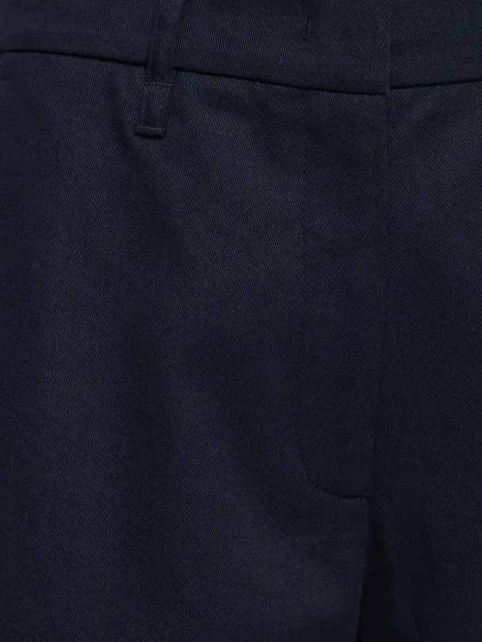 Jigsaw Nevis Cotton Chino Navy Women Trousers