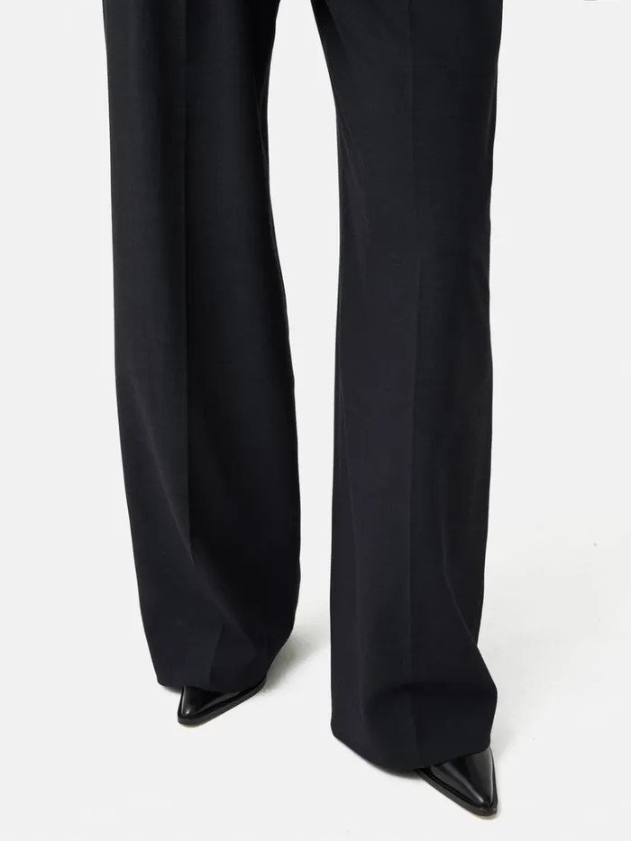 Jigsaw Nik Crosshatch Trouser Navy Women Trousers