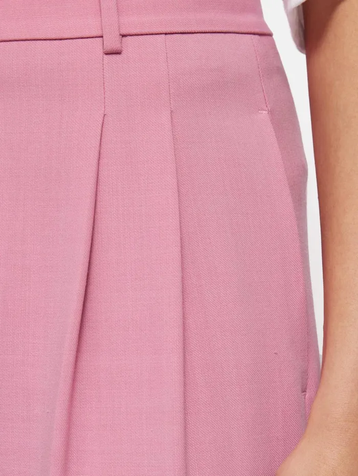 Jigsaw Nik Fluid Twill Trouser Pink Women Trousers