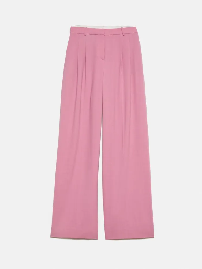 Jigsaw Nik Fluid Twill Trouser Pink Women Trousers