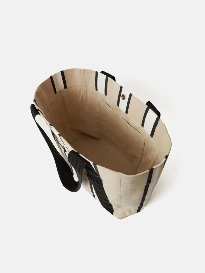 Jigsaw Oversize Striped Canvas Tote Multi Women Bags