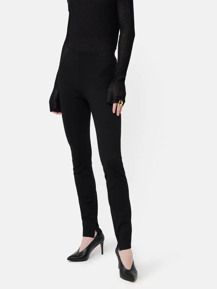 Jigsaw Ponte Cigarette Trousers Black Women Trousers