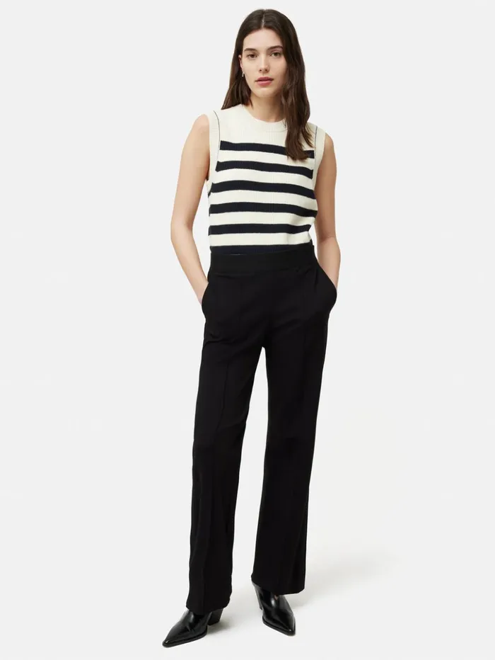 Jigsaw Ponte Jersey Trouser Black Women Trousers