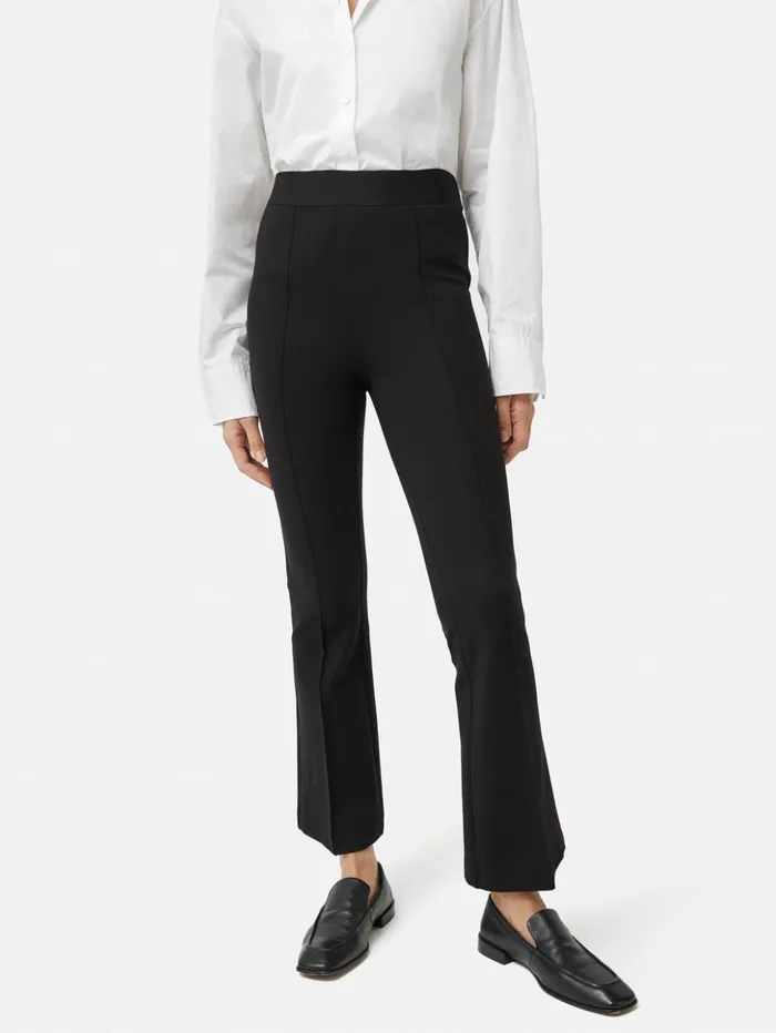 Jigsaw Ponte Kickflare Trouser Black Women Trousers