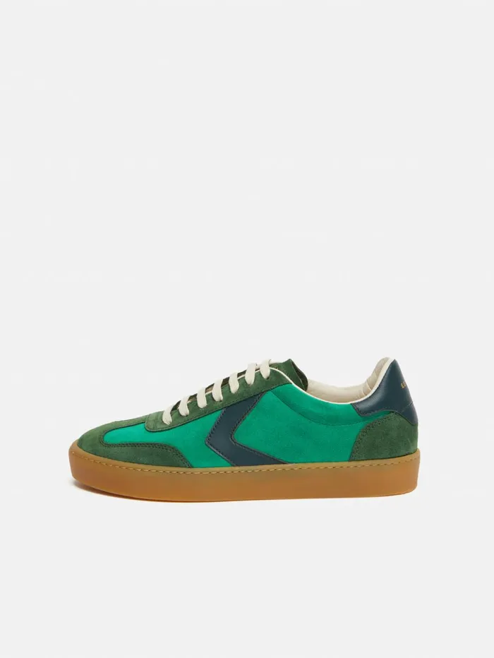 Jigsaw Portland Vintage Classic Trainer Green Women Flats