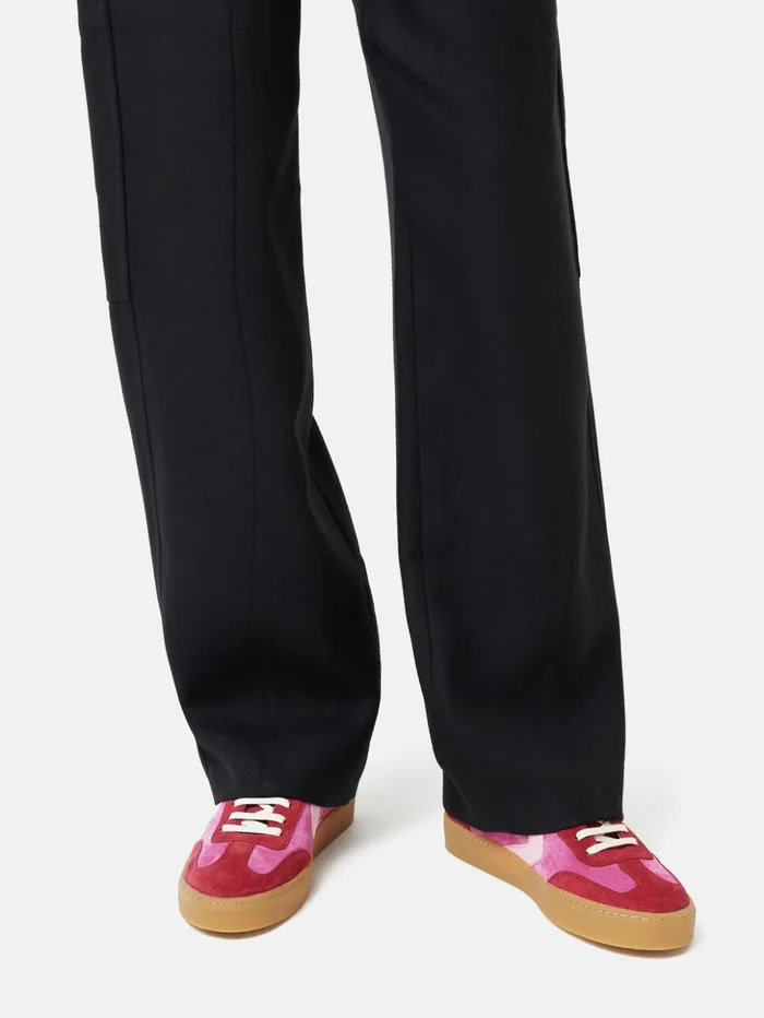 Jigsaw Portland Vintage Classic Trainer Pink Women Trainers