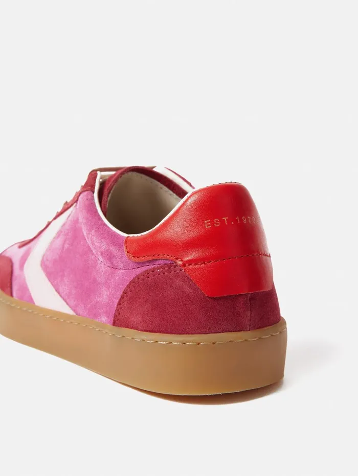 Jigsaw Portland Vintage Classic Trainer Pink Women Trainers