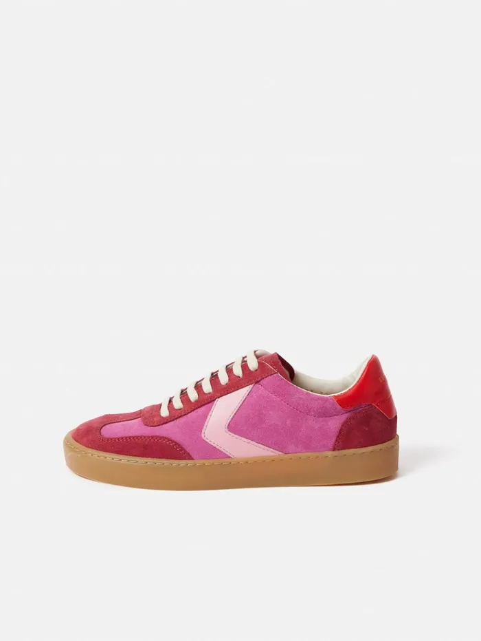 Jigsaw Portland Vintage Classic Trainer Pink Women Trainers