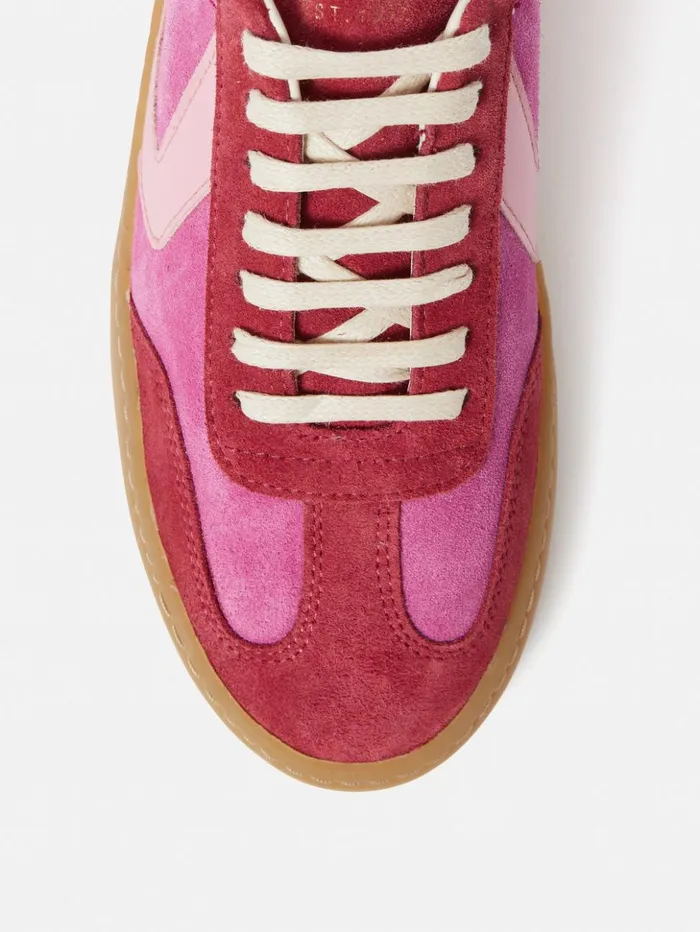 Jigsaw Portland Vintage Classic Trainer Pink Women Trainers
