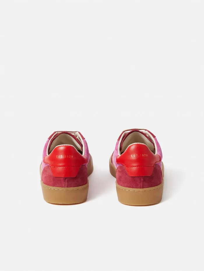 Jigsaw Portland Vintage Classic Trainer Pink Women Trainers