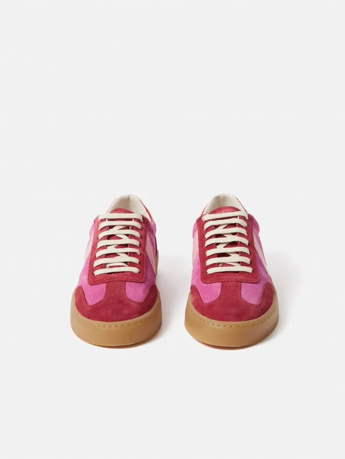 Jigsaw Portland Vintage Classic Trainer Pink Women Trainers