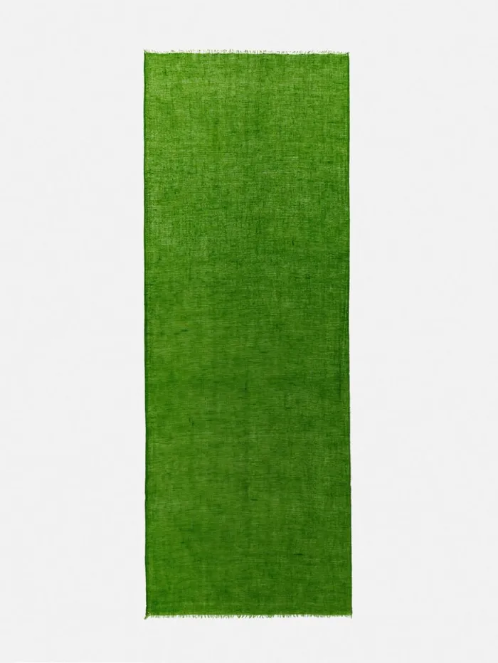 Jigsaw Pure Cashmere Gauze Scarf Green Women Ponchos and Scarves